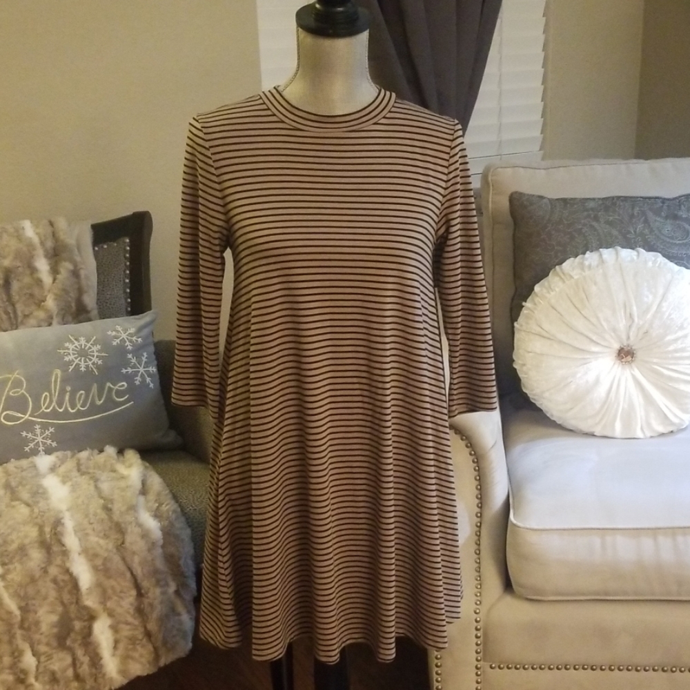 Stripe brown and black Dress